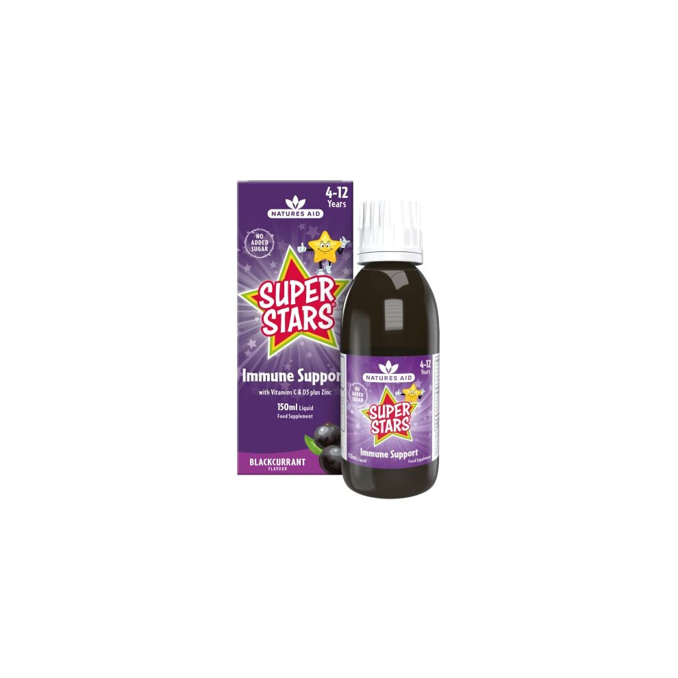 Super Stars Immune Support for Children, Natural Blackcurrant Flavour, 150ml