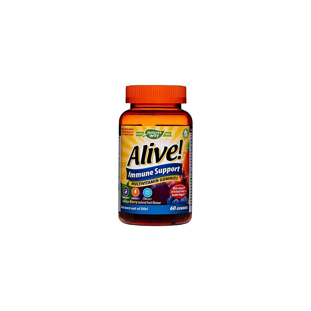 Natures Way Alive! Immune Support Multivitamin Gummies - 60 Gummies