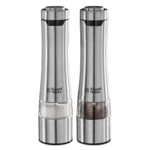 Electric Salt and Pepper Mill Set, Adjustable Mill - Brushed Steel 23460-56