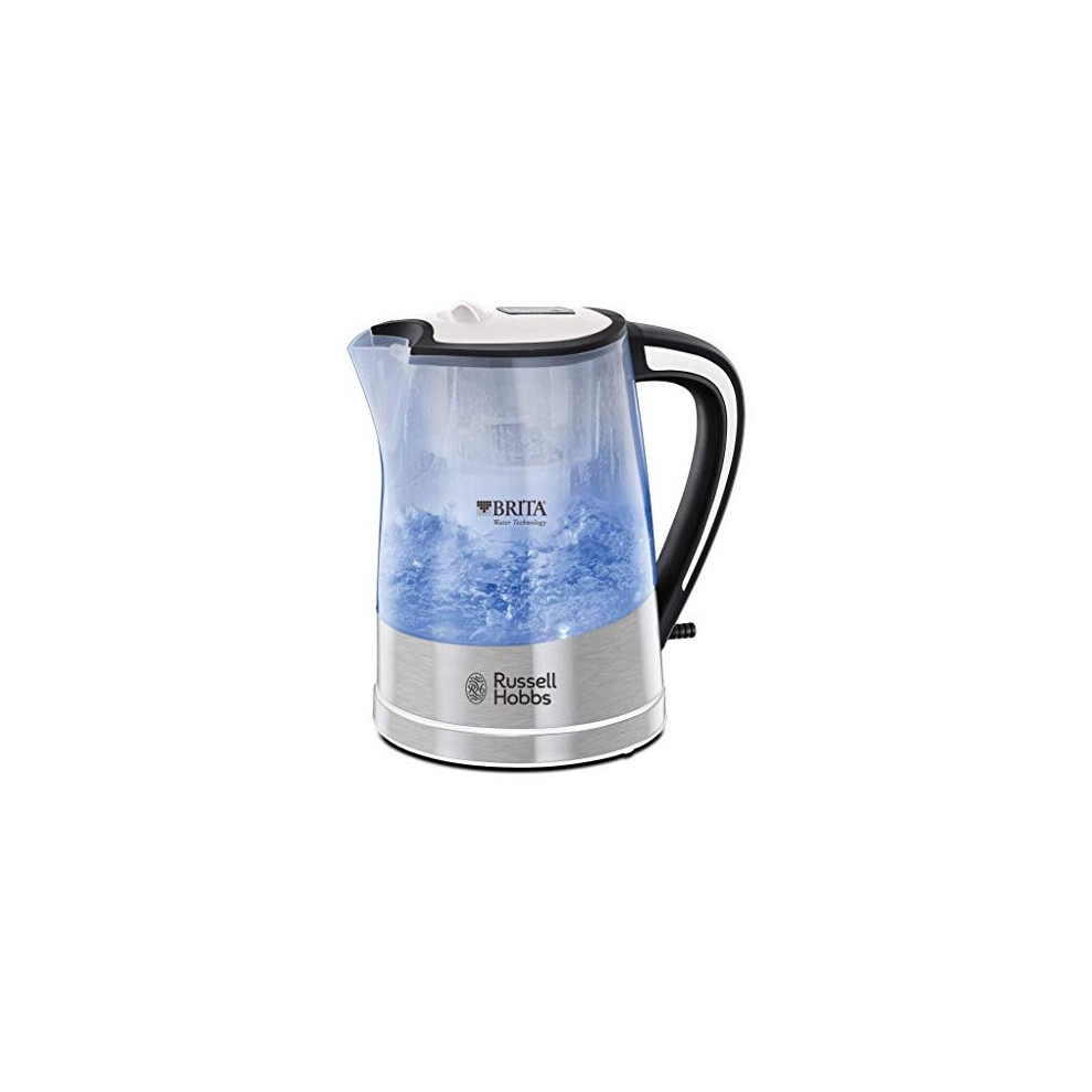 22851 Brita Filter Purity Electric Kettle, Illuminating Filter Kettle with Brita Maxtra+ Cartridge Included, 3000 W, 1.5 Litre, Plastic