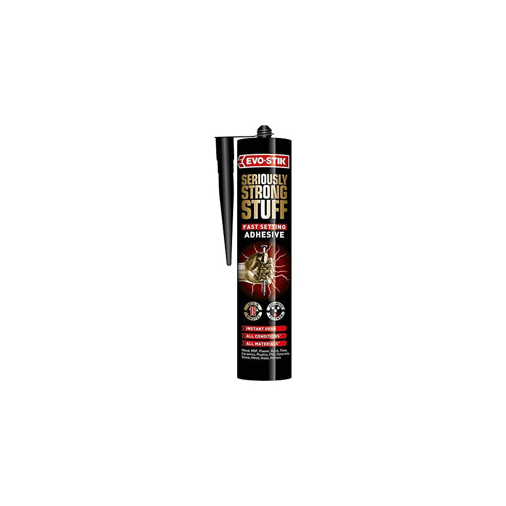 Seriously Strong Stuff Fast Setting Adhesive, Sets in 15 minutes, Colour: White, 290ml