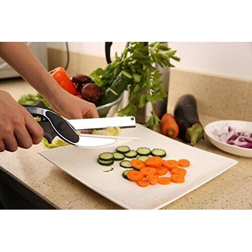 Clever Cutter 2-in-1 Knife and Cutting Board Scissors 1