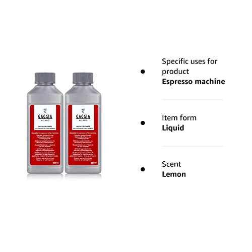 Gaggia Decalcifier Descaler Solution 250ml (2 Bottles) 2
