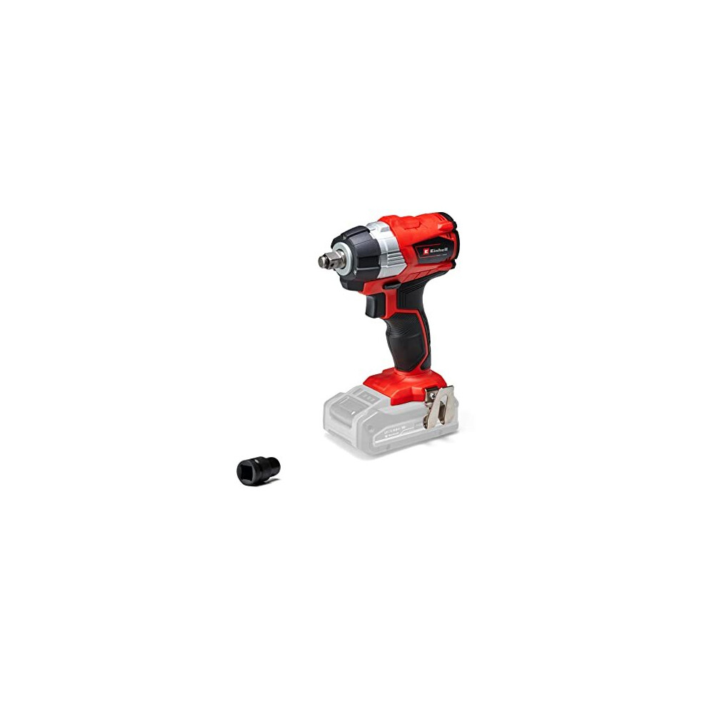 Power X-Change 215Nm Cordless Impact Wrench 1/2 Inch - 18V, Long-Lasting Brushless Motor, LED Light - TE-CW 18 Li Solo Impact Gun With 1/2" Bit