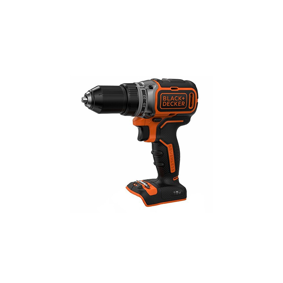 BLACK+DECKER 18 V Cordless Brushless Drill Driver Power Tool, Batery Not Included, BL186N-XJ