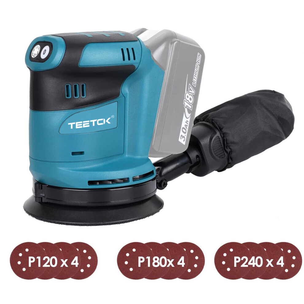 Cordless Random Orbital Sander 5"12xDiscï¼No Batterry-Makita Compatible