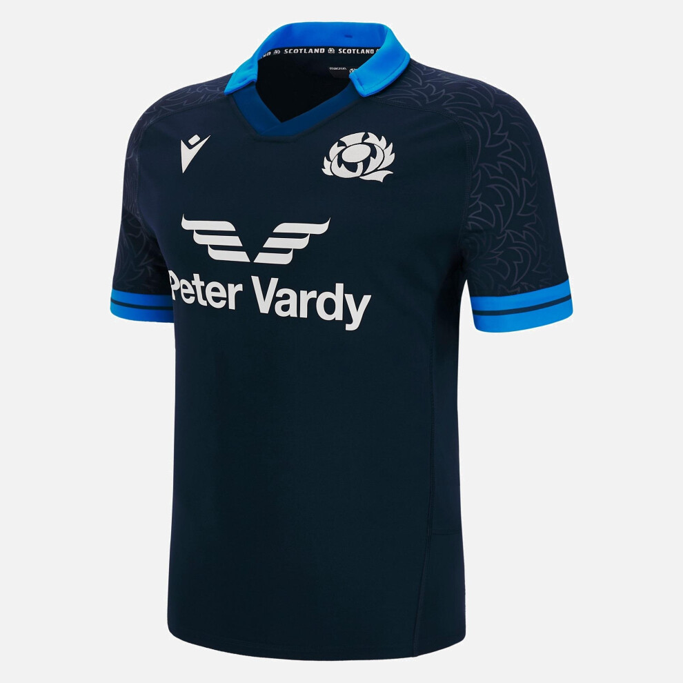 (M) 2023  Scotland Home Rugby Shirt Royal Blue