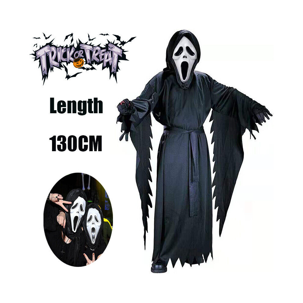 Mdsrjone Kids Ghost Face Cosplay Halloween Costume Boys Death Fancy Dress Party Not,Specified