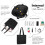 (Black) Large Capacity Canvas Shopping Shoulder  Bag 10