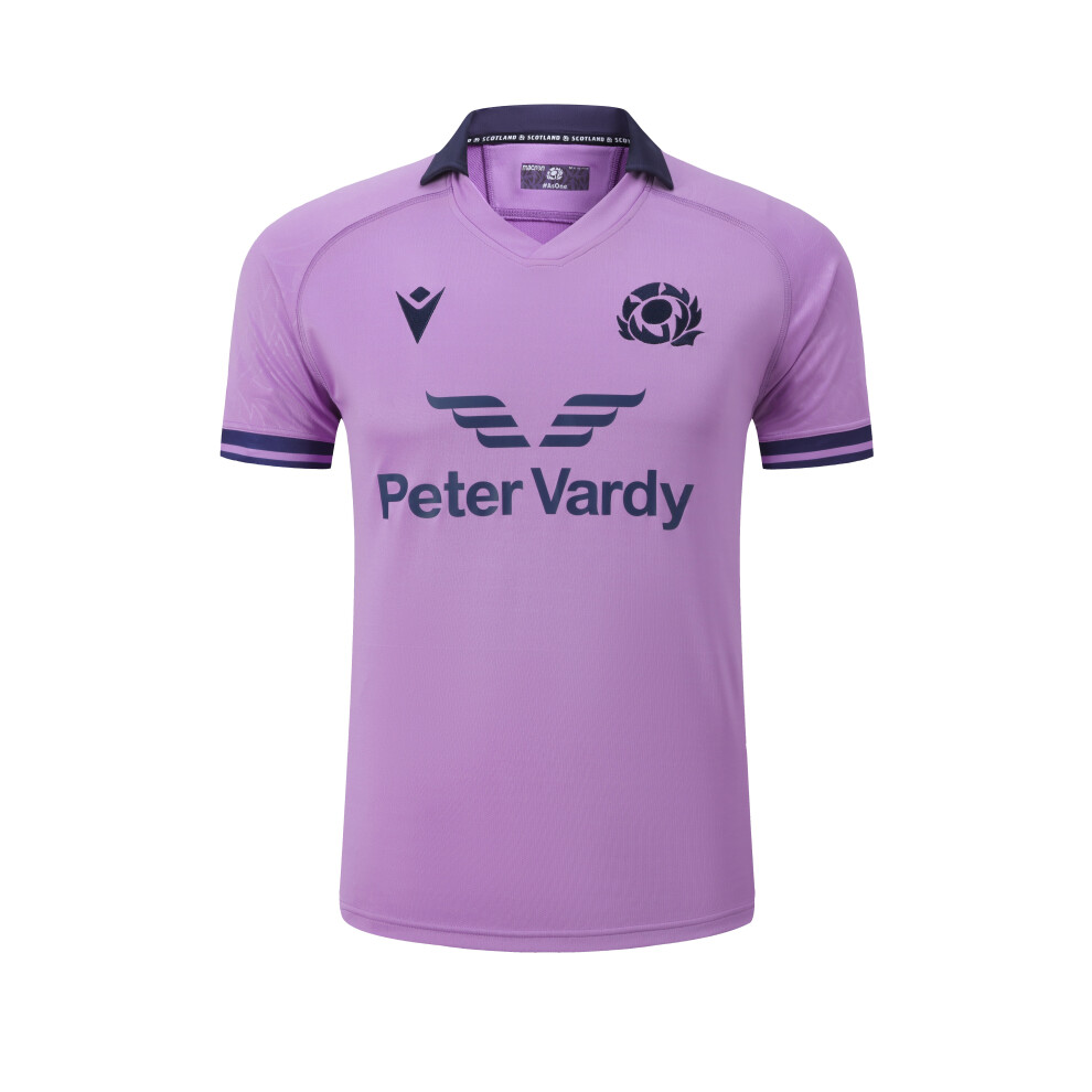 (XL) 2022-2023 Scotland Second Rugby Shirt Purple