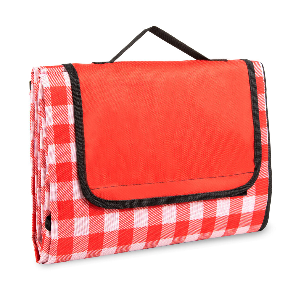 (Red) 200cm Large Waterproof Beach Blanket Foldable Mat