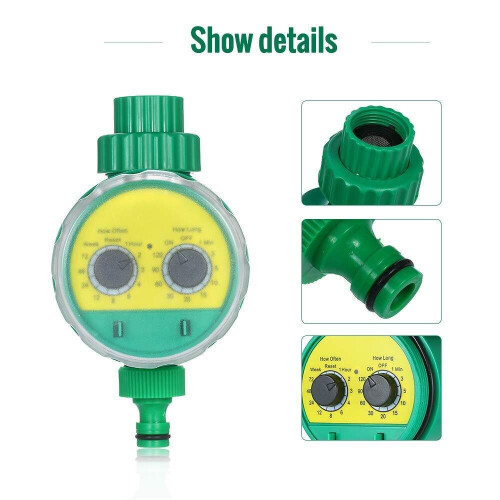 ELECTRONIC GARDEN WATER TIMER HOSELOCK IRRIGATION SYSTEM OUTDOOR PLANT 2