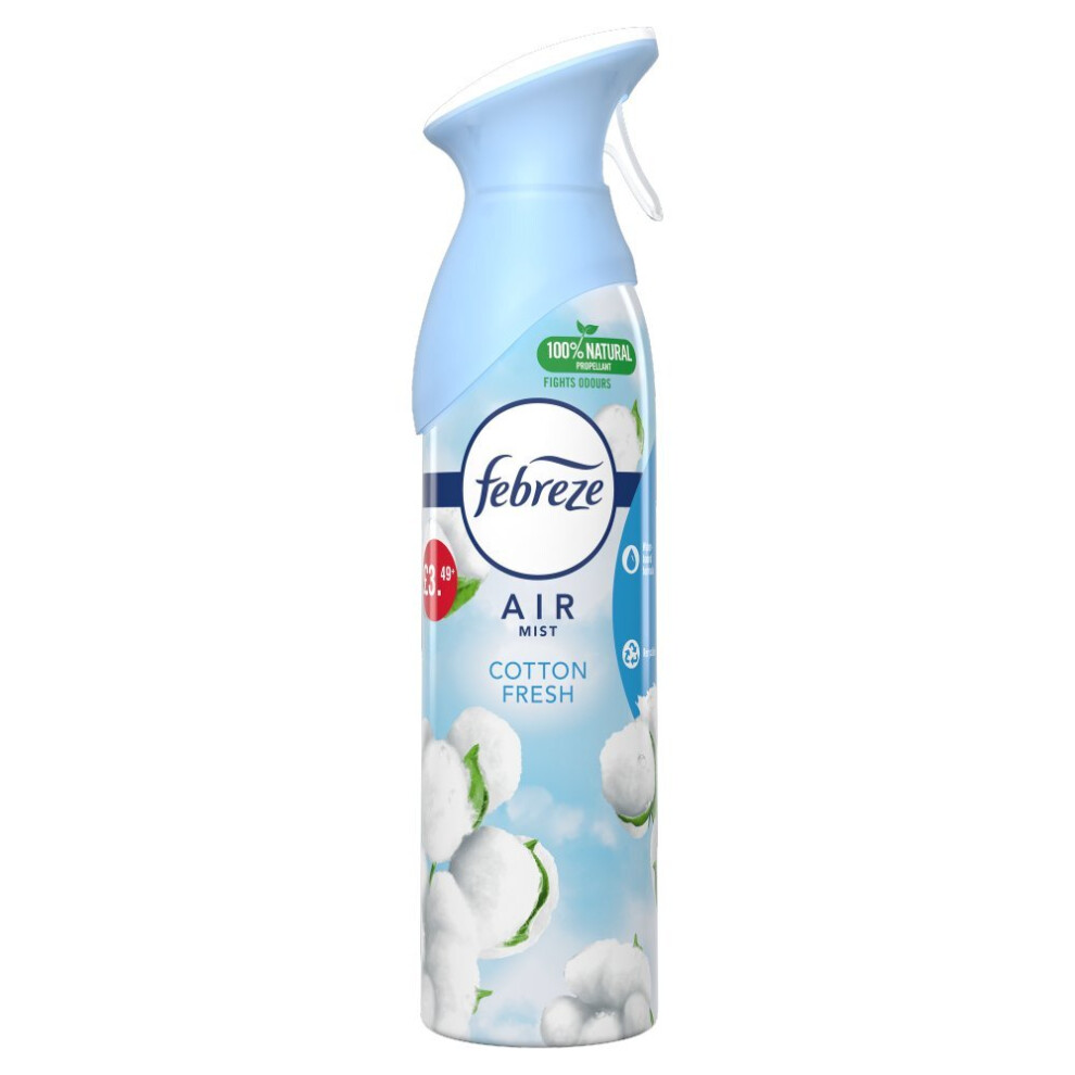 Febreze Air Freshener Spray Cotton Fresh 300ML ( pack of 6 )