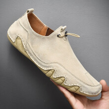 Mens Loafer Shoes With Adjustable Drawstring Casual Non slip Slip On Shoes Mens Shoes Spring And Summer