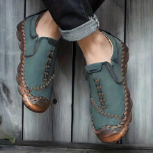 Mens Stitched No Tie Slip On Lace Loafers With Assorted Colors Outdoor Casual Walking Shoes For Summer
