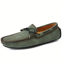 Mens Lightweight Slip On Loafer Shoes Casual Anti skid Rubber Sole Flat Driving Shoes Boat Shoes