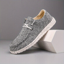 Mens Casual Loafers Minimalist Solid Outdoor Round Toe Shoes