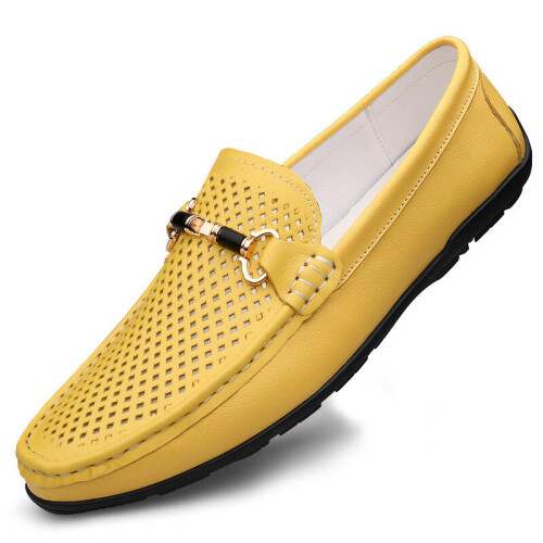 Mens Casual Hollow Out Bit Loafers