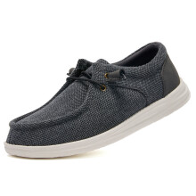 Mens Canvas Loafer Shoes Breathable Lightweight Comfortable Slip On Casual Shoes