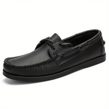 Mens Lace Up Comfy Boat Shoes Breathable Non Slip Moccasins