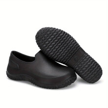 Mens Low Top Wear resistant Rain Shoes Waterproof Oil proof Non Slip Shoes For Restaurant Kitchen Fishing