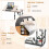 Costway Adjustable C-Shaped Bedside Table with Tiltable Top, 64-95cm Height, 2-Tier Storage, 360 Wheels 10