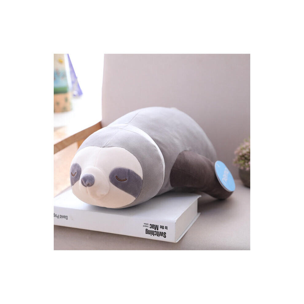 (Gray, 100cm) 1pc 65-100cm New Cute Stuffed Sloth Toy Plush Soft Simulation Sloths Soft