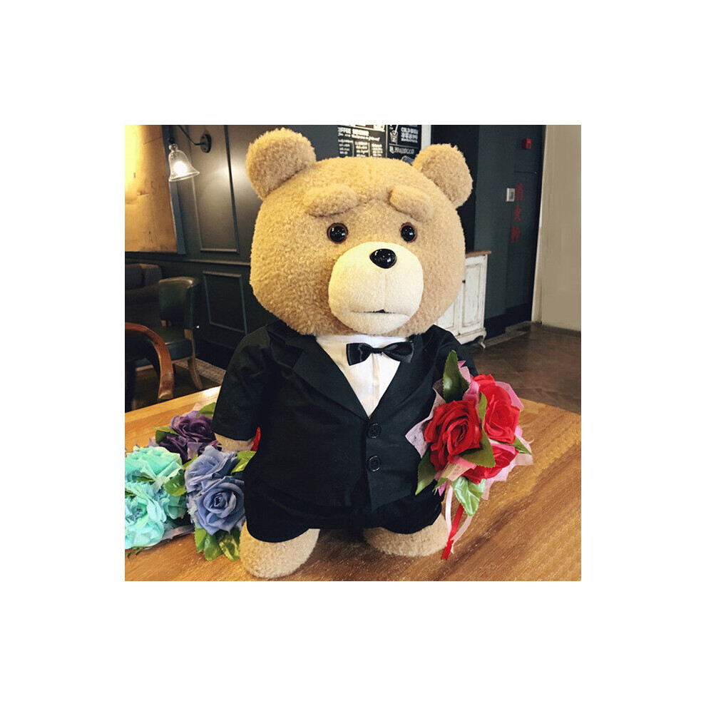 Photos - Other Toys MAXPOWER 8 styles Movie Teddy Bear Ted 2 Plush Toys In Apron Soft Stuffed Animals (Silver, 45CM)