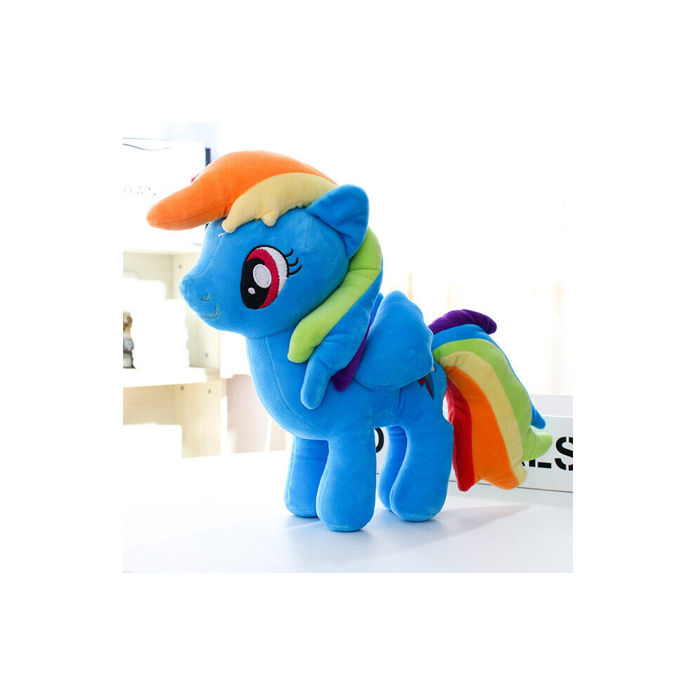 (Rainbow Dash, 40cm) My Little Pony Twilight Sparkle Stuffed Plush Doll Anime Toy Christmas