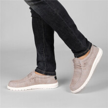 Mens Breathable Casual Canvas Loafer Shoes Summer Lightweight Slip On Boat Shoes For Indoor Outdoor Walking