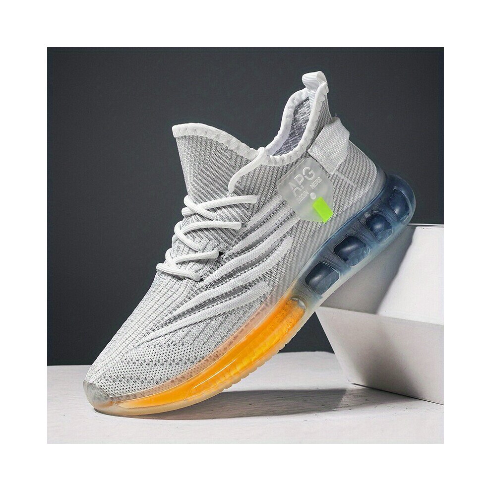 Mens Breathable Lightweight Striped Running Shoes Outdoor Walking Sneakers-image-OPC-PC8GVQX-NEW