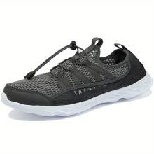 Mens Closed Toe Quick Drying Water Shoes Mesh Breathable Non Slip Beach Aqua Shoes For Outdoor