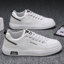 Mens Lace up Sneakers Casual PU Leather Upper Walking Shoes Comfortable And Breathable