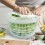 Salad Bowl Spinner Veggie Lettuce Leaf Dryer Water Herb Draining Drying Drainer 2