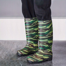 Mens Camouflage Rain Boots Non slip Wear resistant Waterproof Rain Shoes For Outdoor Working Fishing