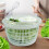 Salad Bowl Spinner Veggie Lettuce Leaf Dryer Water Herb Draining Drying Drainer 3