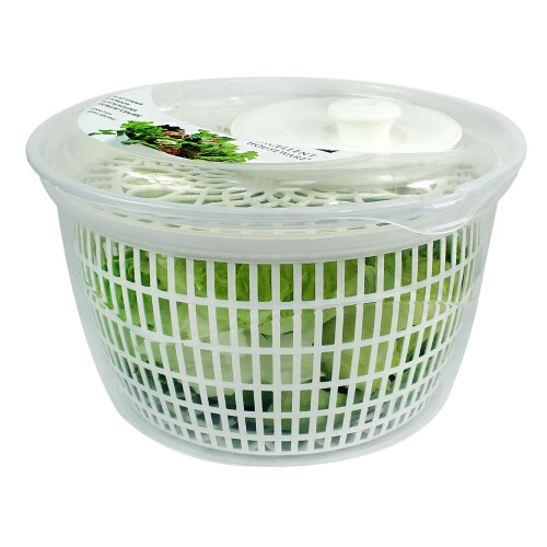 Salad Bowl Spinner Veggie Lettuce Leaf Dryer Water Herb Draining Drying Drainer