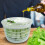 Salad Bowl Spinner Veggie Lettuce Leaf Dryer Water Herb Draining Drying Drainer 4