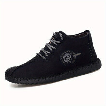 Mens Vintage Round Toe Chukka Boots High Top Ankle Dress Boots