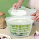 Salad Bowl Spinner Veggie Lettuce Leaf Dryer Water Herb Draining Drying Drainer 5