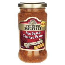Filippo Berio Sun Dried Tomato Pesto 190g ( Pack of 6 )