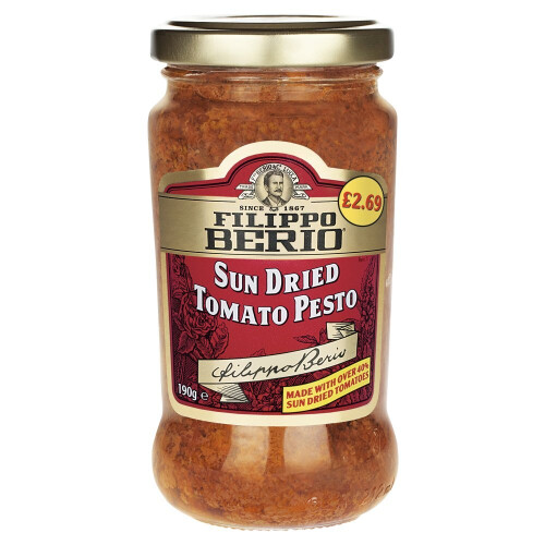 Filippo Berio Sun Dried Tomato Pesto 190g ( Pack of 6 )