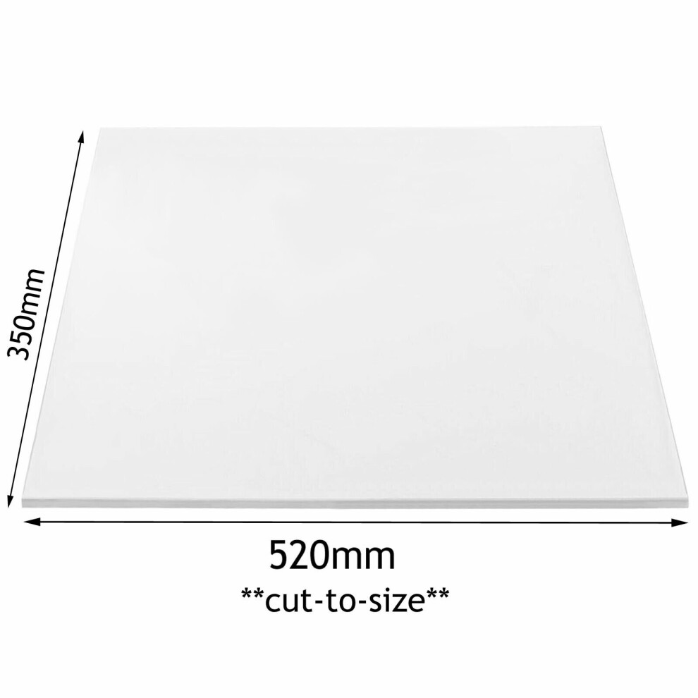 Universal Fridge Shelf Crisper Cover Clear Cut to Size 520mm x 350mm