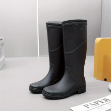 Mens High Top Rain Boots Wear resistant Waterproof Non slip Galoshes For Outdoor Walking Fishing