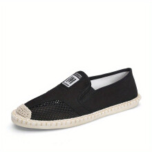 Mens Espadrilles Loafer Shoes Casual Slip on Shoes With Ventilation Holes Comfortable Walking Shoes