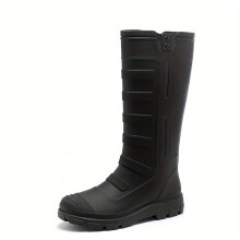 Men Rain Boots Wear resistant Waterproof Non slip Knee High Rain Shoes For Outdoor Walking Fishing