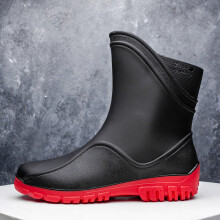 Mens Non slip Waterproof Wear resistant Rain Boots
