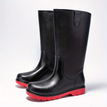 Mens High Top Rain Boots Wear resistant Waterproof Non slip Galoshes For Outdoor Walking Fishing