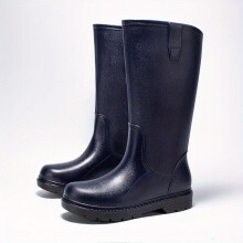 Mens High Top Rain Boots Wear resistant Waterproof Non slip Galoshes For Outdoor Walking Fishing