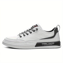 Mens Casual Slip On Leather Skate Shoes Walking Sneakers With Assorted Colors